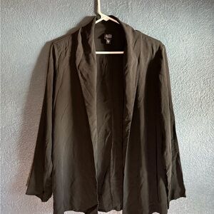 Eileen Fisher Black Women Silk Blazer